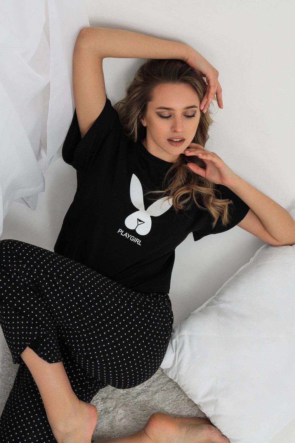 Пижама EMOTION DAY PLAYGIRL - черный