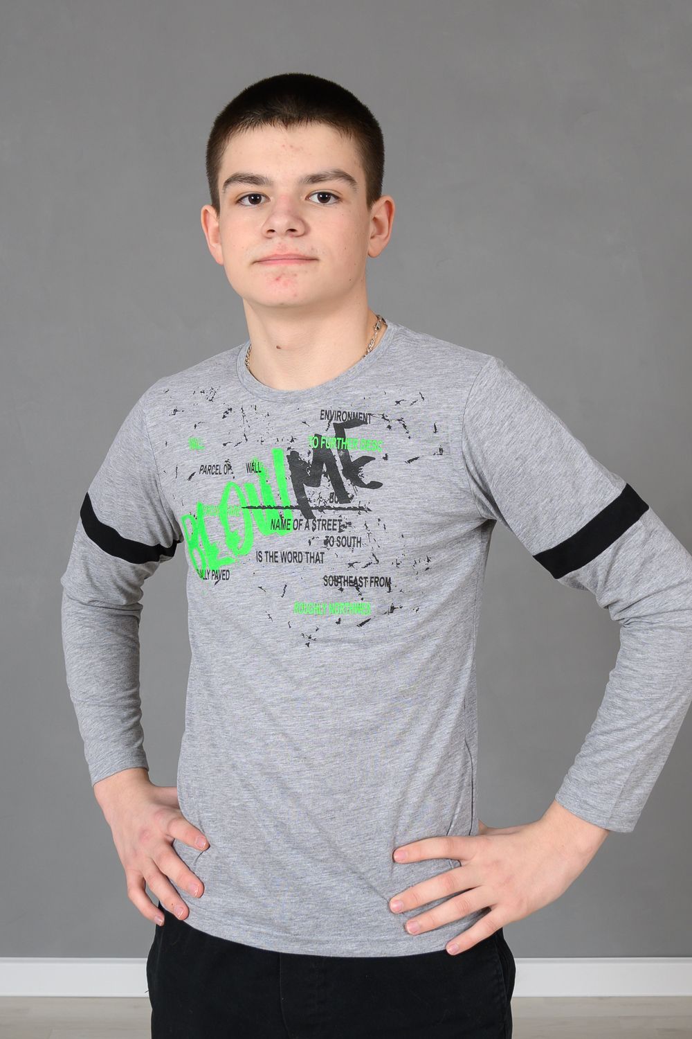 Футболка 83020 подростковая - меланж