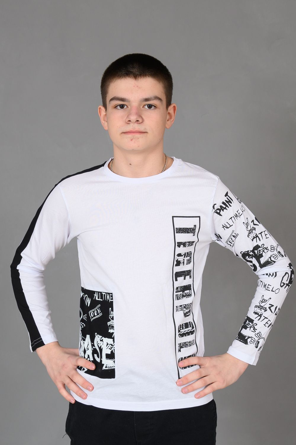 Футболка 83019 подростковая - белый