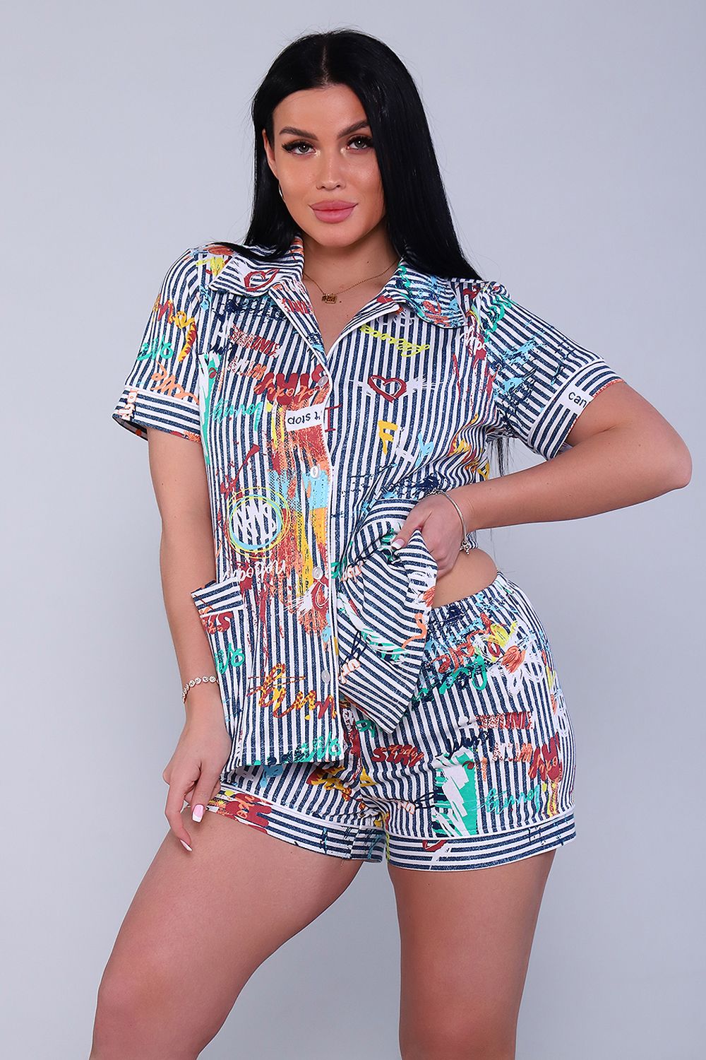 Пижама 11838 - полоса