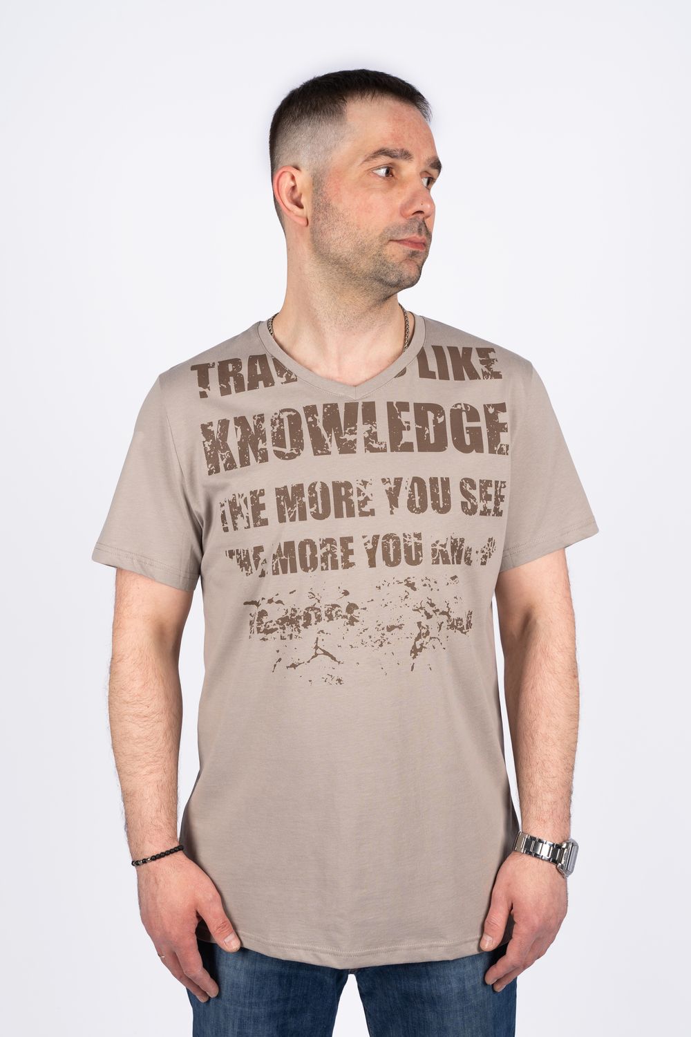 Футболка мужская 54200 - кофейный