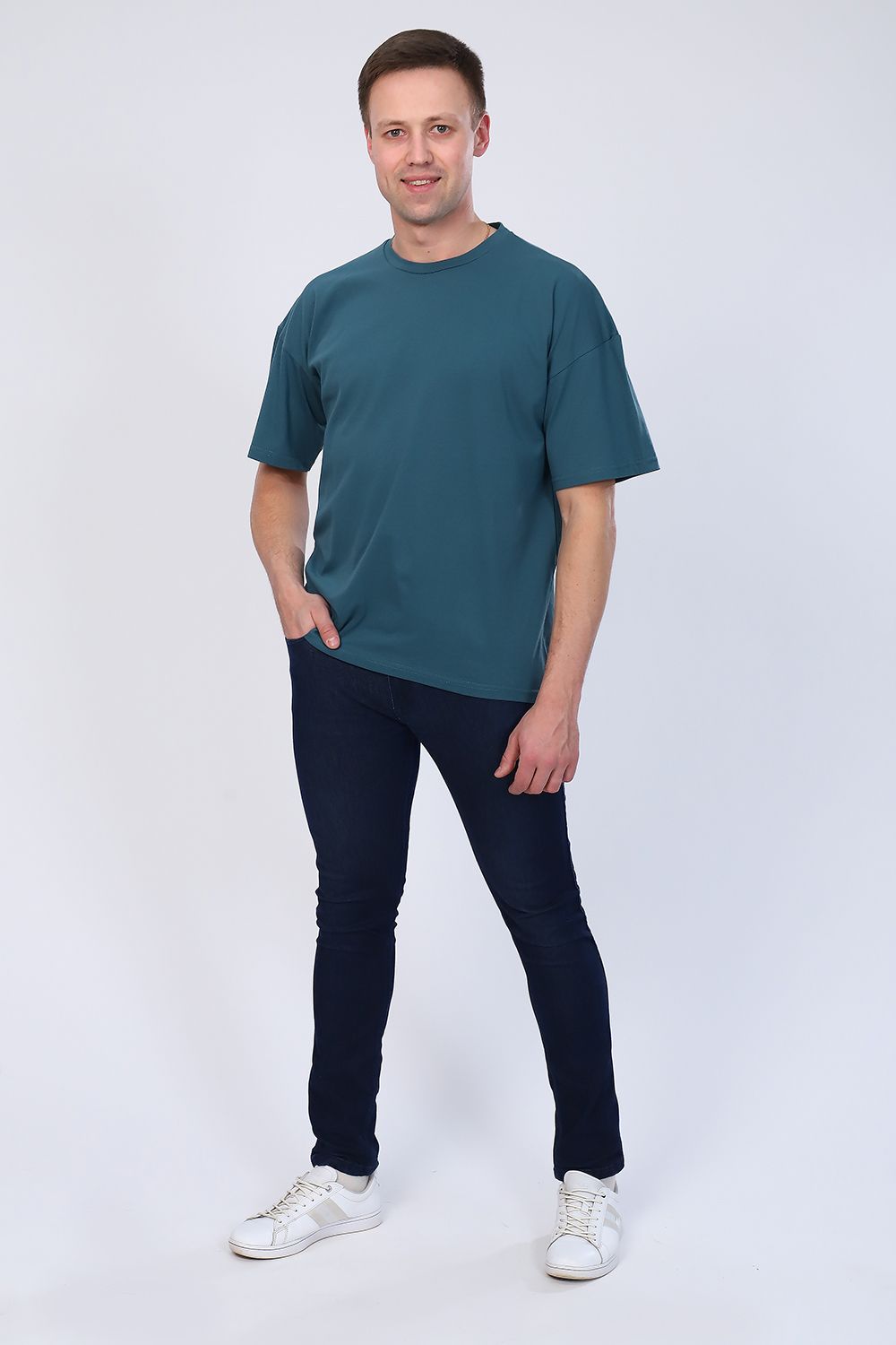 Футболка 80012 - сине-зеленый