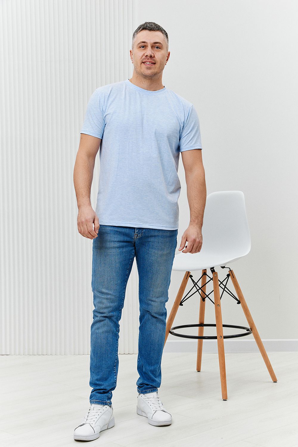 Футболка 6778 - голубой