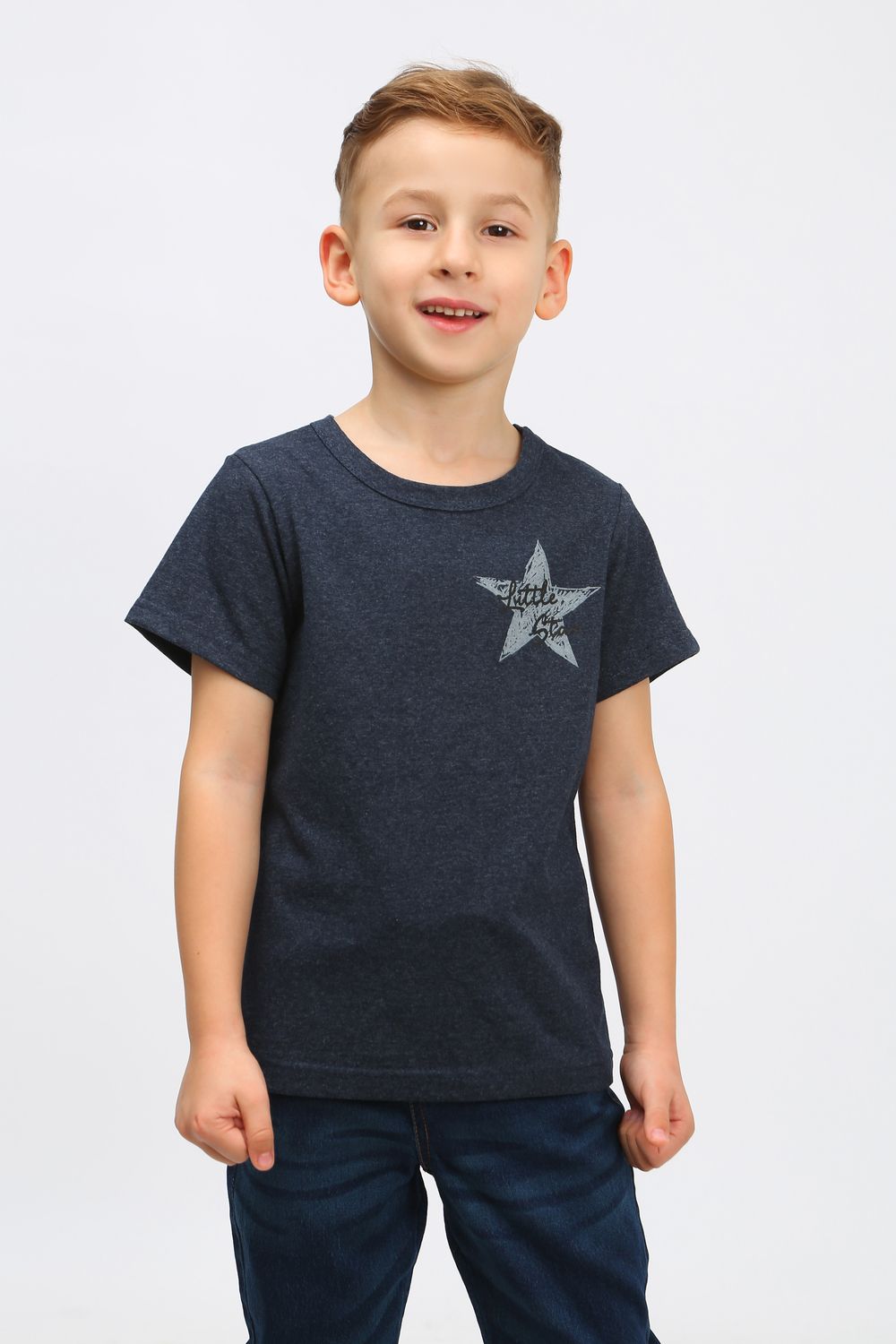 Футболка арт.ФУ-М/звезда-индиго
