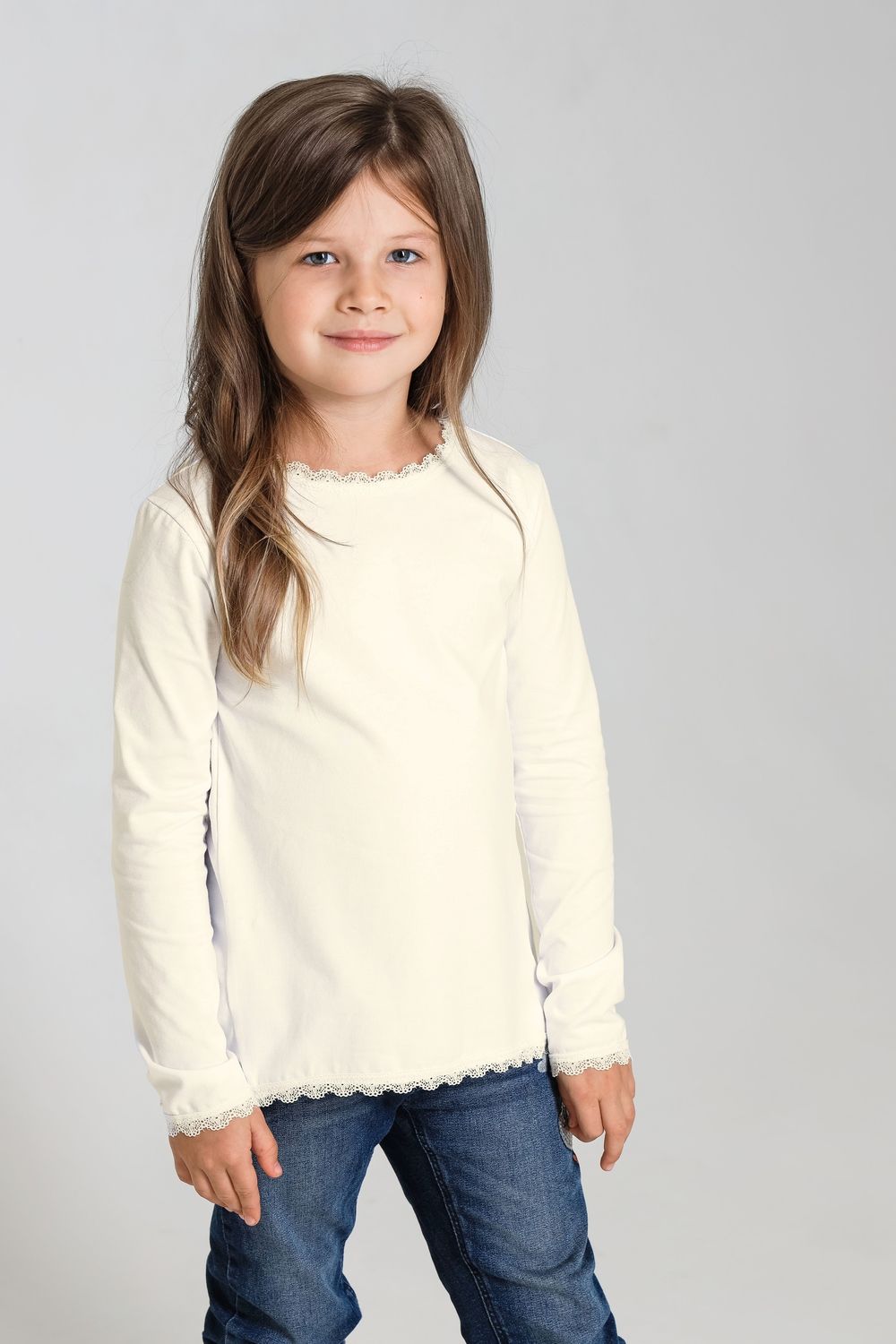 Лонгслив Анастасия - белый