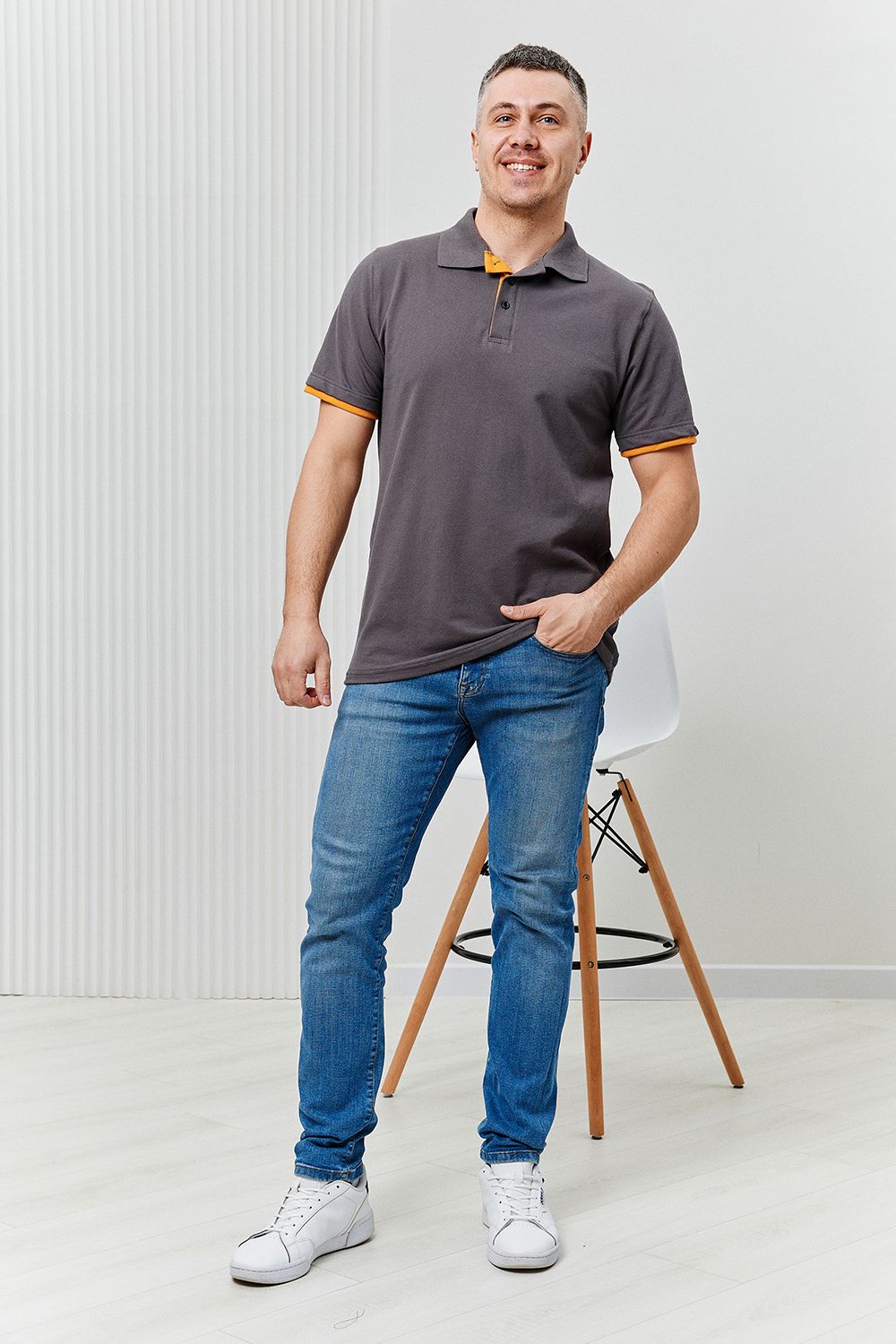 Футболка поло 6777 - горчица