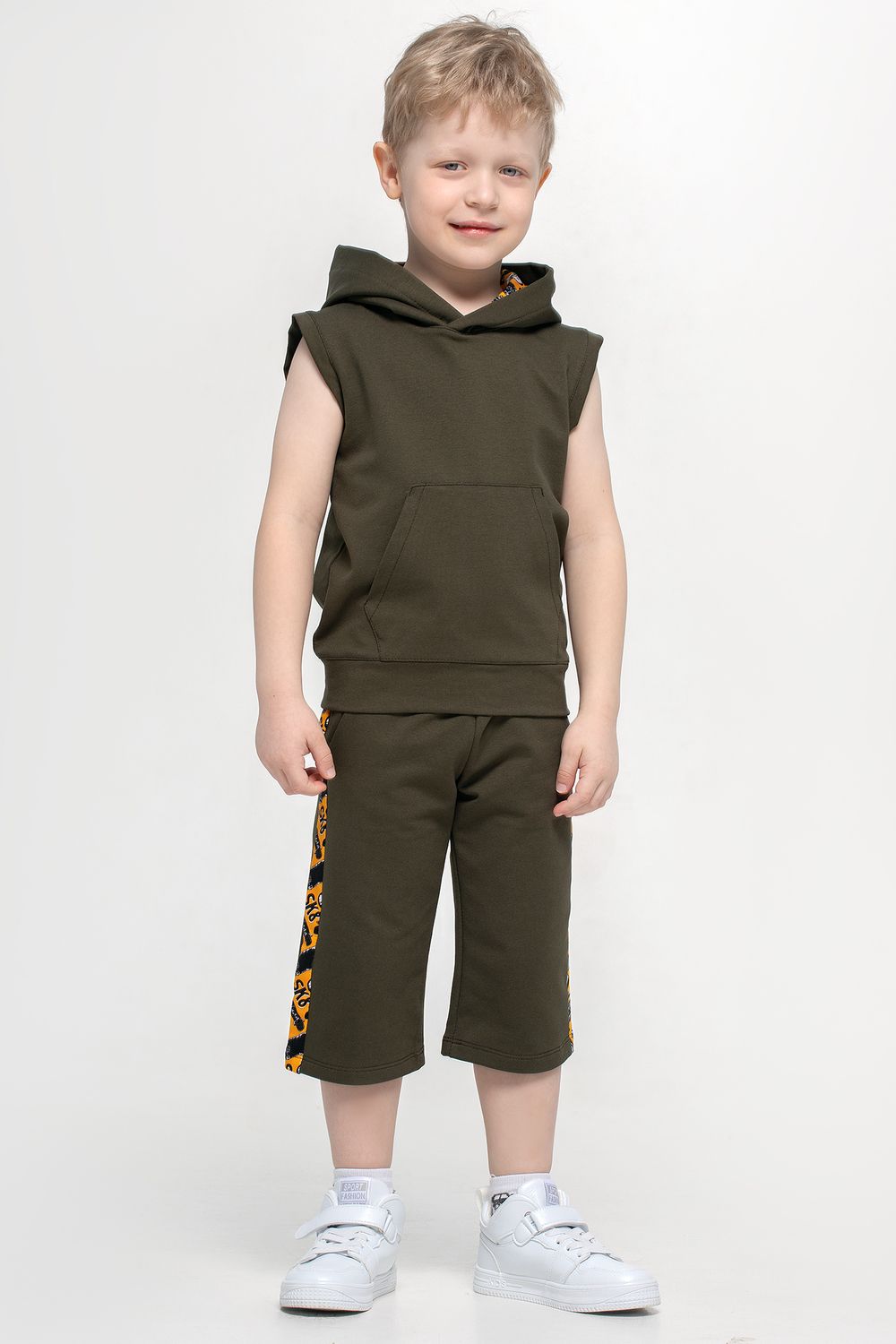 Майка с капюшоном Енот - хаки