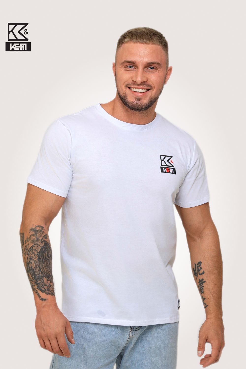 Футболка мужская K&M 88502 - белый
