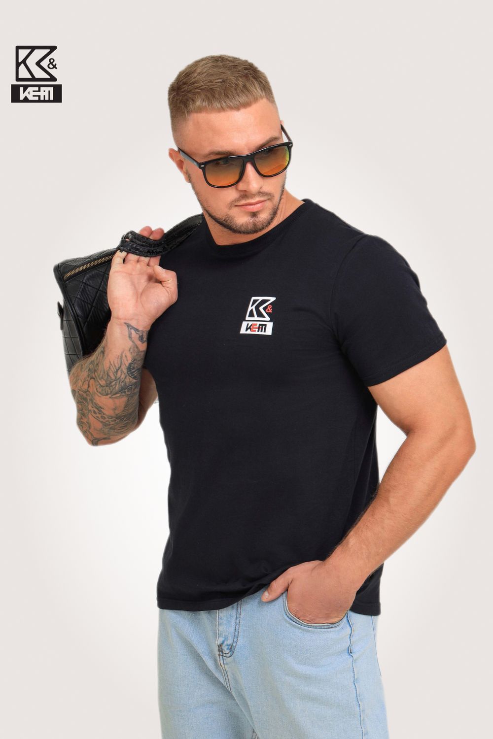 Футболка мужская K&M 88502 - черный