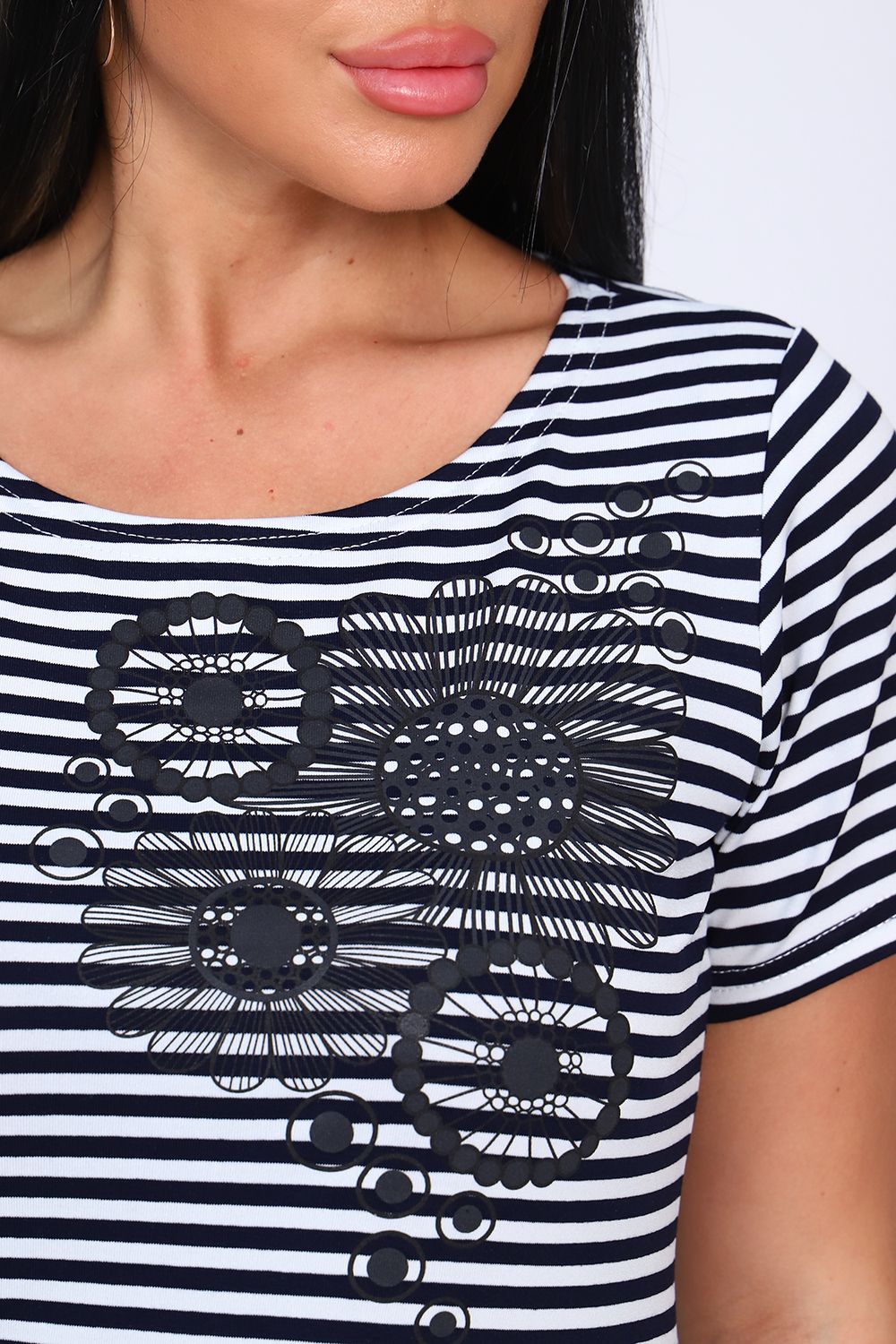 Футболка 82029 - синяя полоса