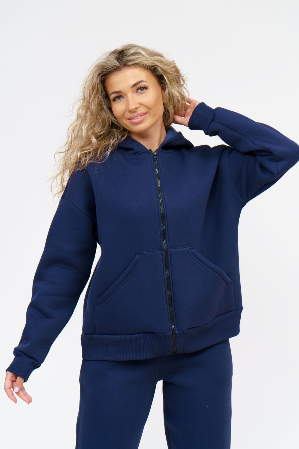 Толстовка 36659 - темно-синий