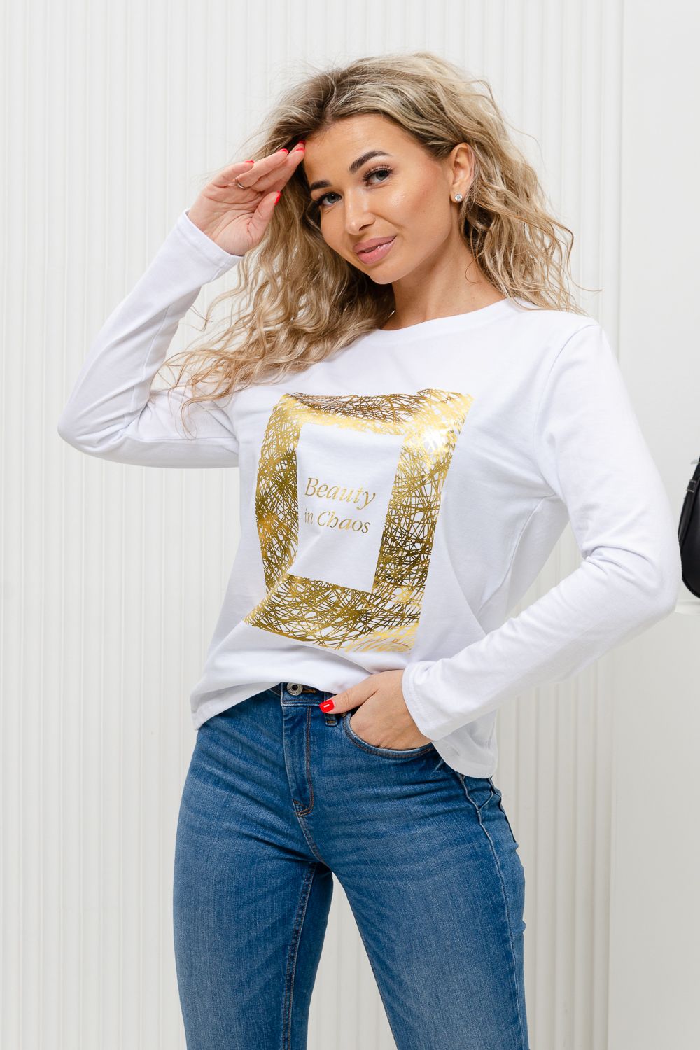 Лонгслив 70075 - белый