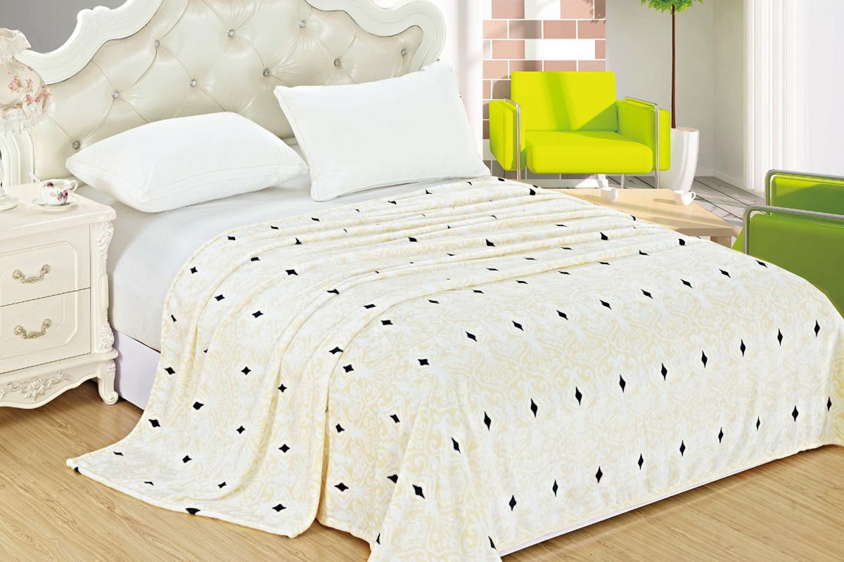 Плед велсофт Мантия - экрю