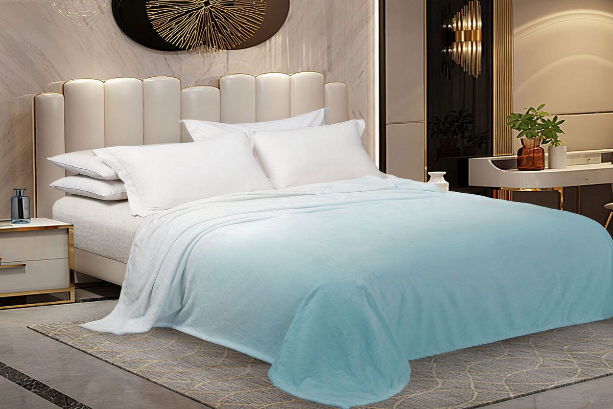 Плед Павлина Super Soft by DOMENICO MANETTY - мятный