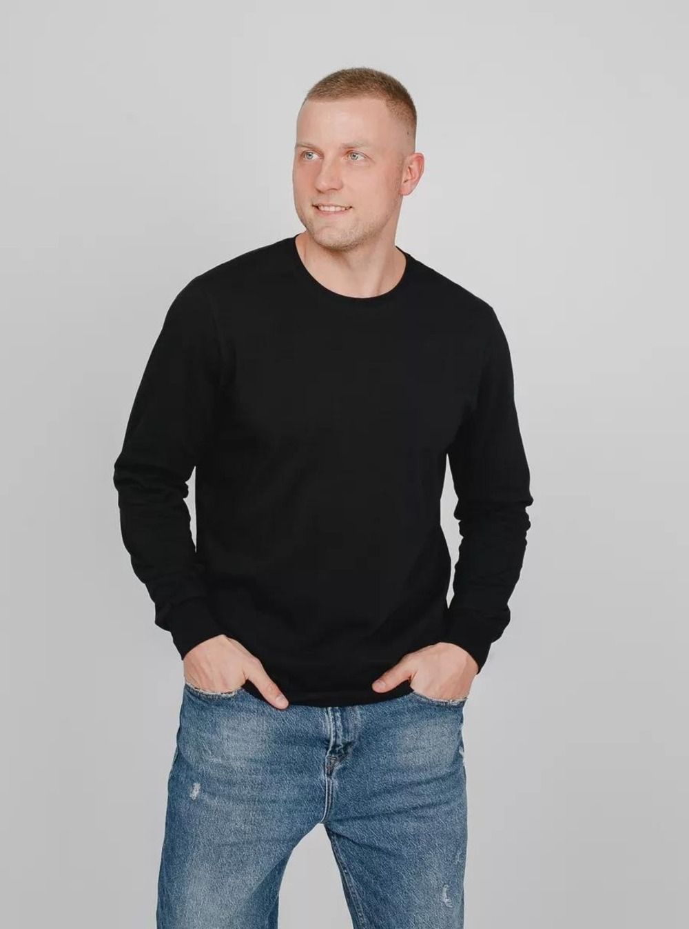 Лонгслив 36663 - черный