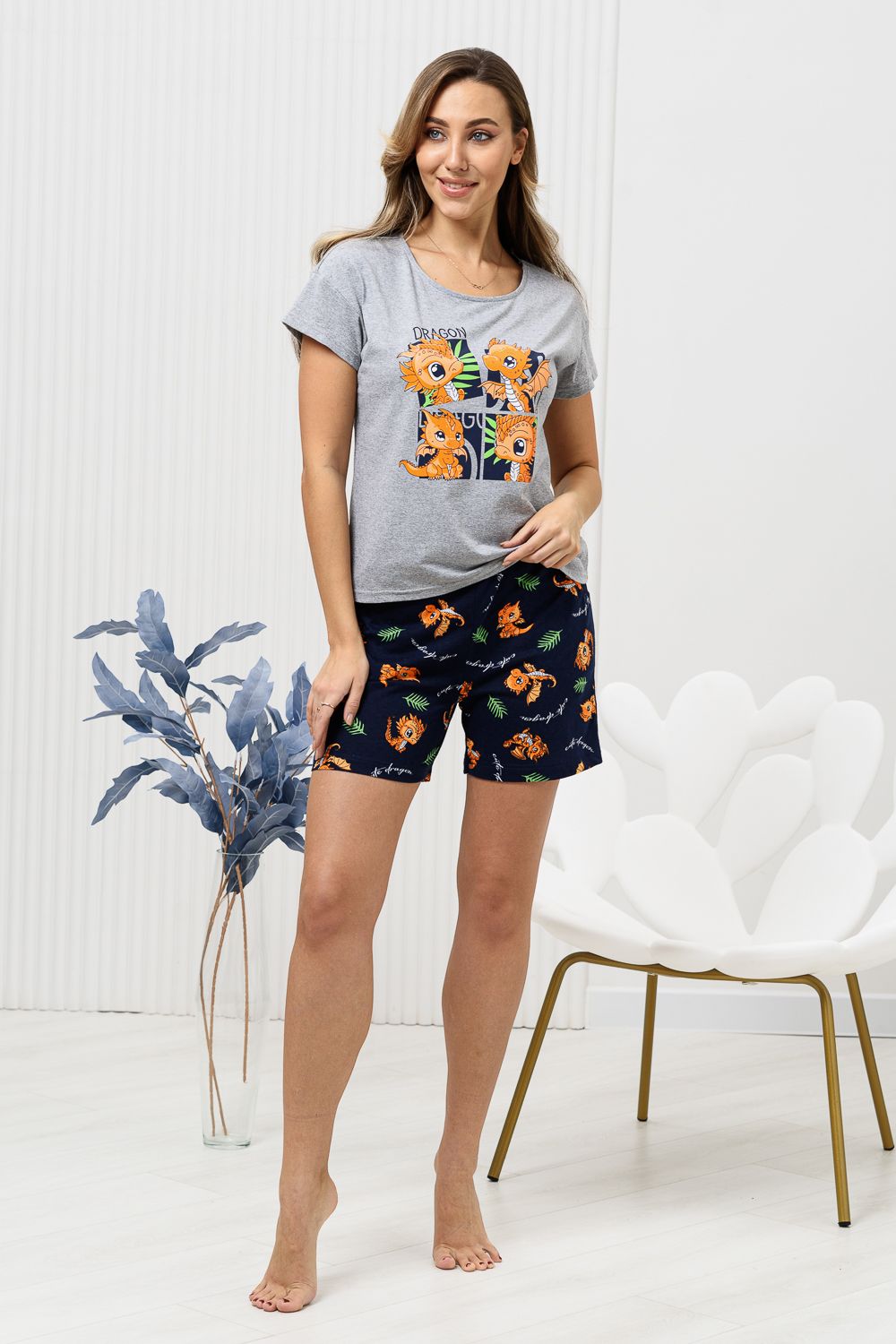 Пижама 18078 - синий