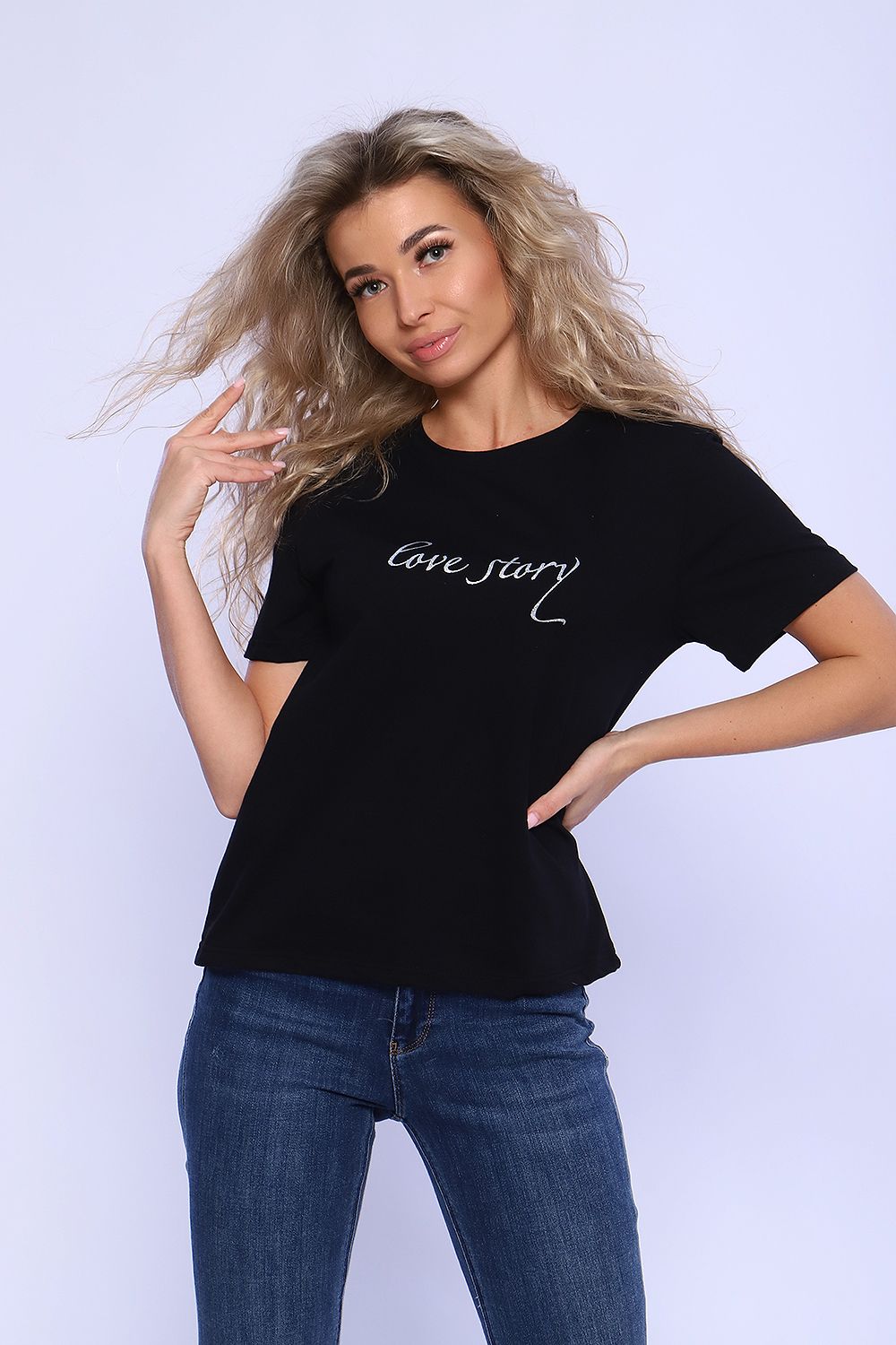 футболка 70087 - черный