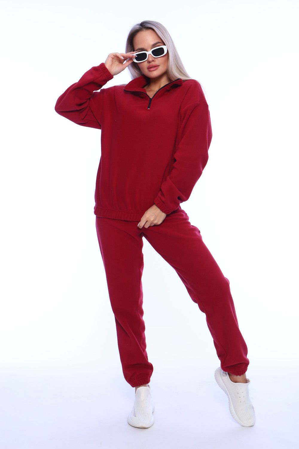 Костюм с брюками Лазурит 16фл - марсала