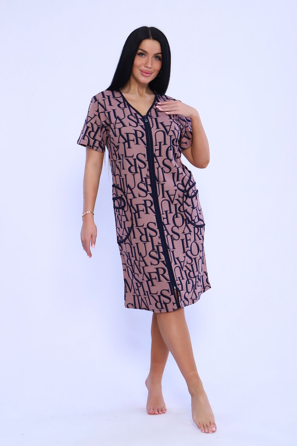 Халат женский 82048 - сухая роза