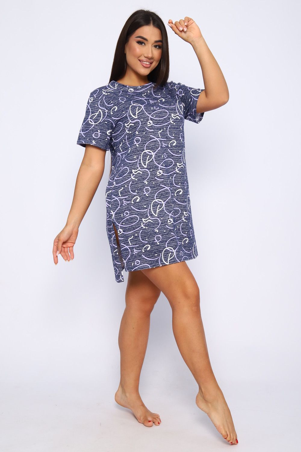 Туника 013 Бренд Rozhkova KV - синий