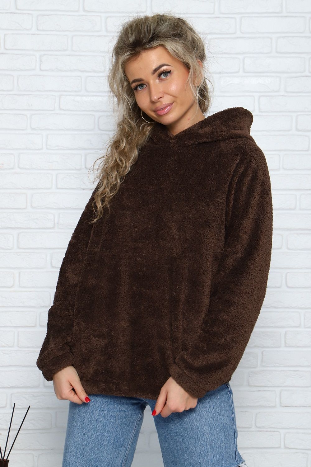 Толстовка 57136 - коричневый