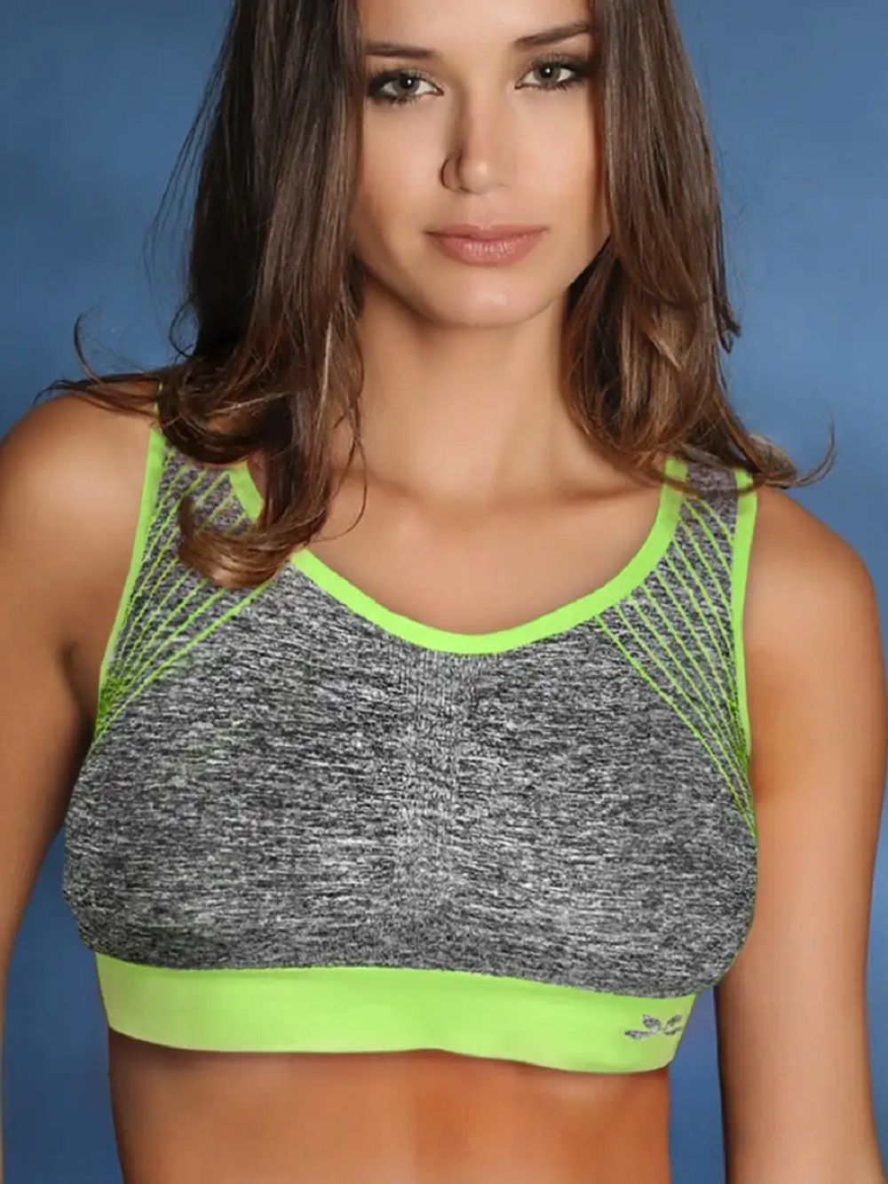 1802 топ спортивный женский - салатовый