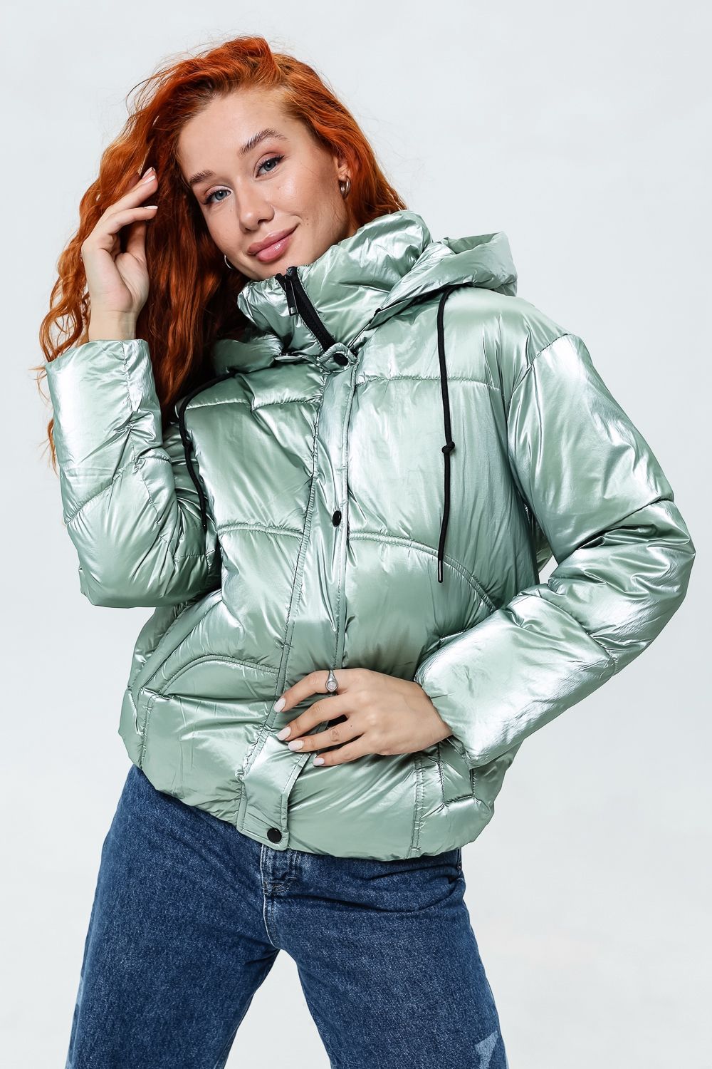 Куртка 28035 - светло-зеленый