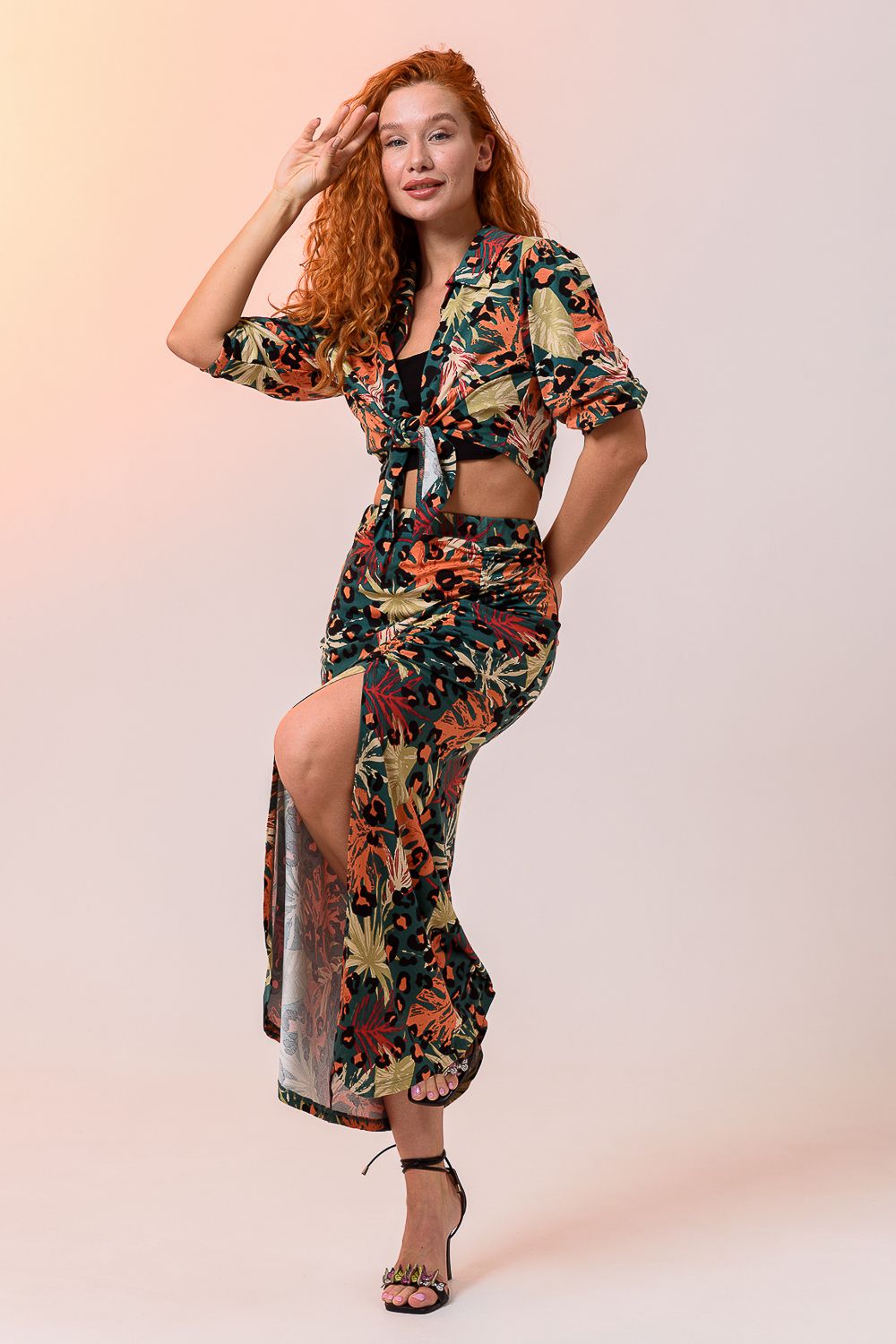 Костюм 67110 - монстеры зеленые