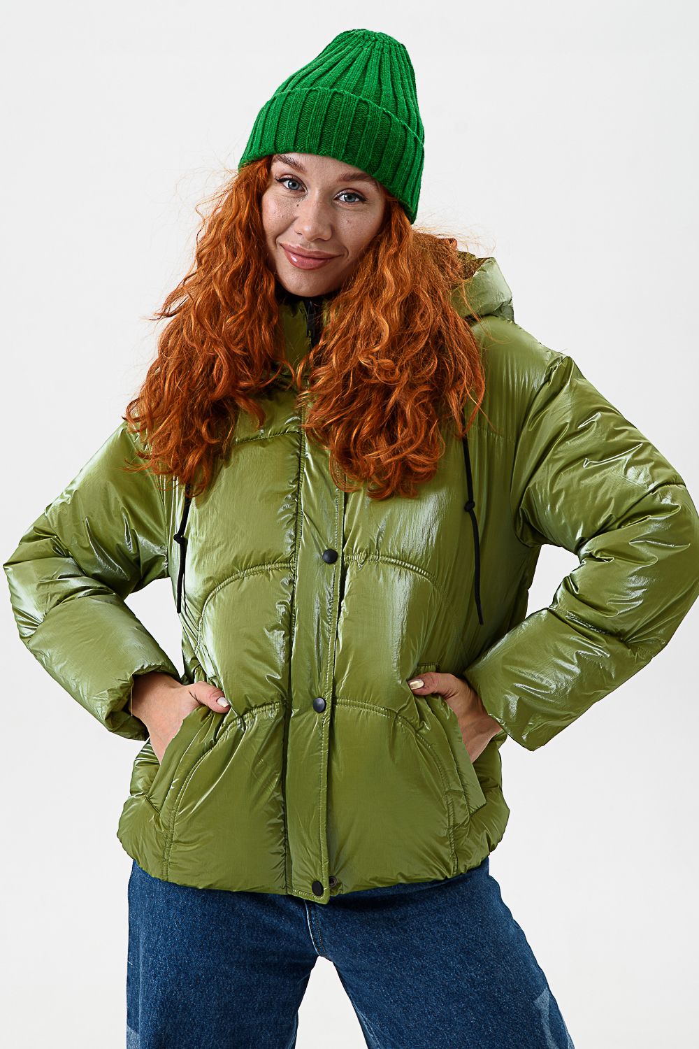 Куртка 28035 - зеленый