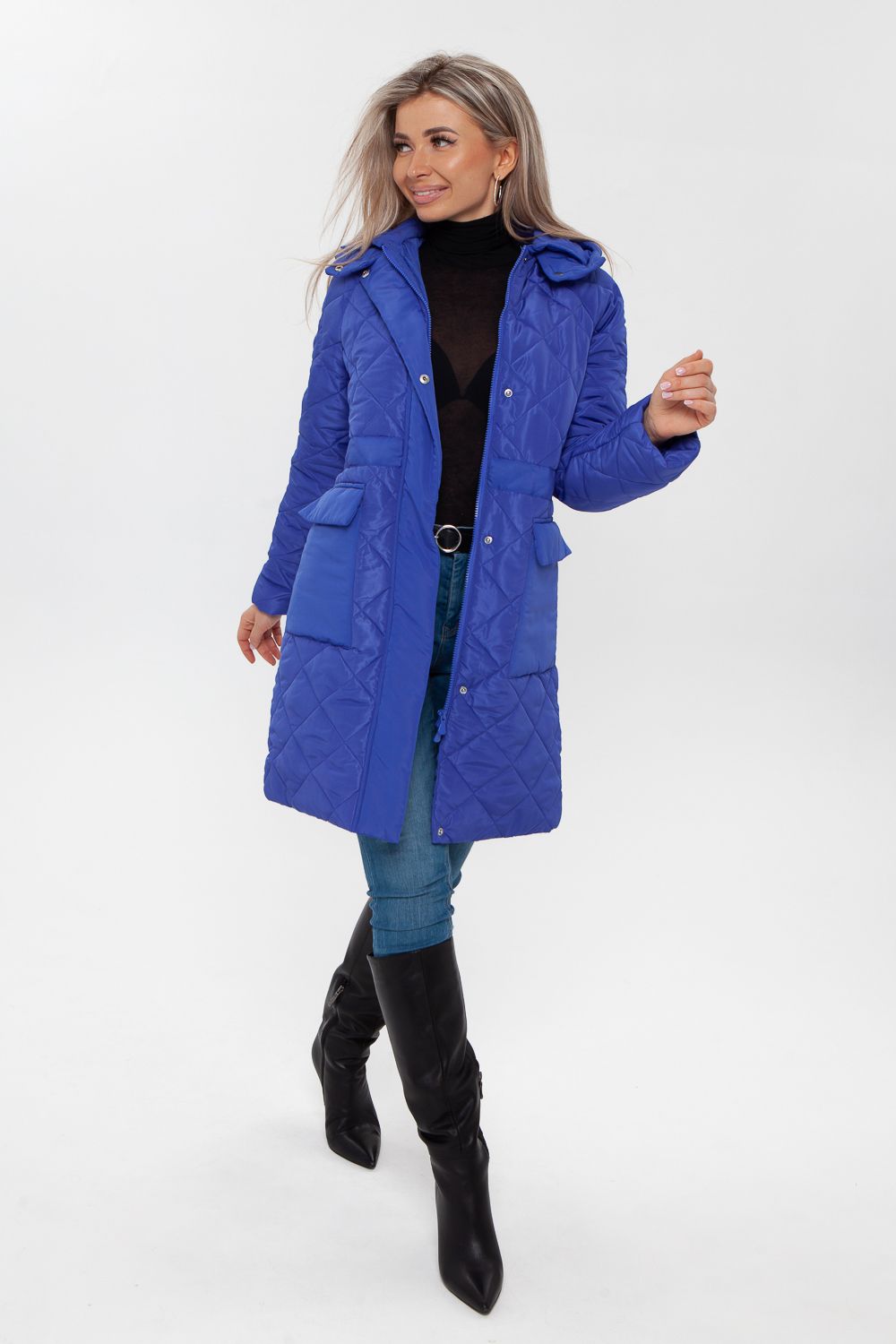 Пальто 28044 - сиреневый