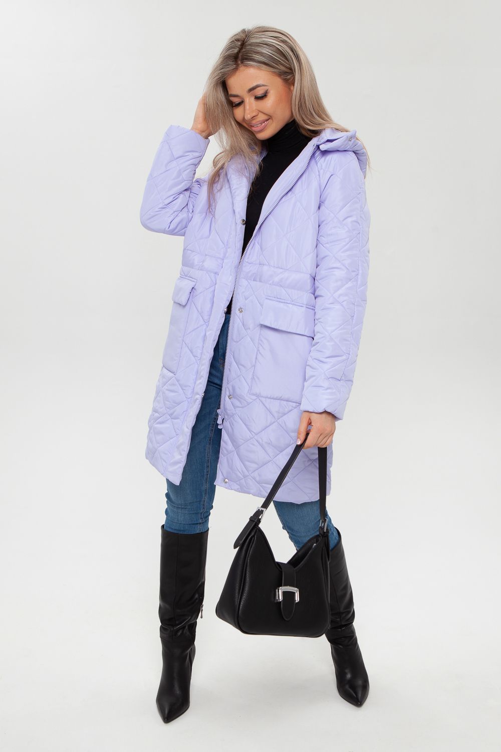 Пальто 28044 - лавандовый