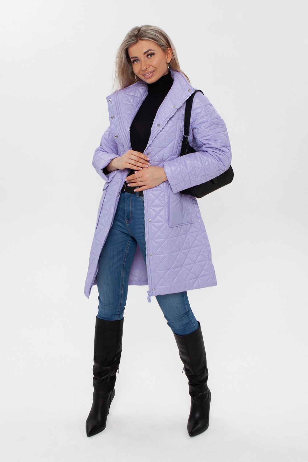 Пальто 28043 - лавандовый