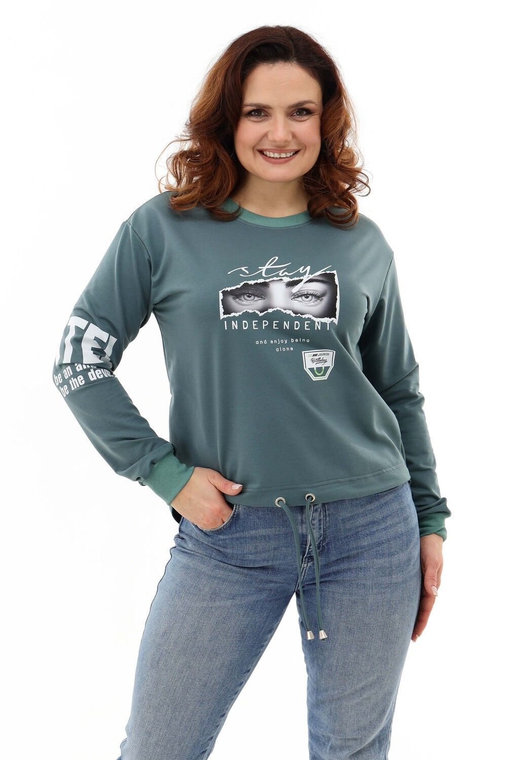 Толстовка 50519 - оливки