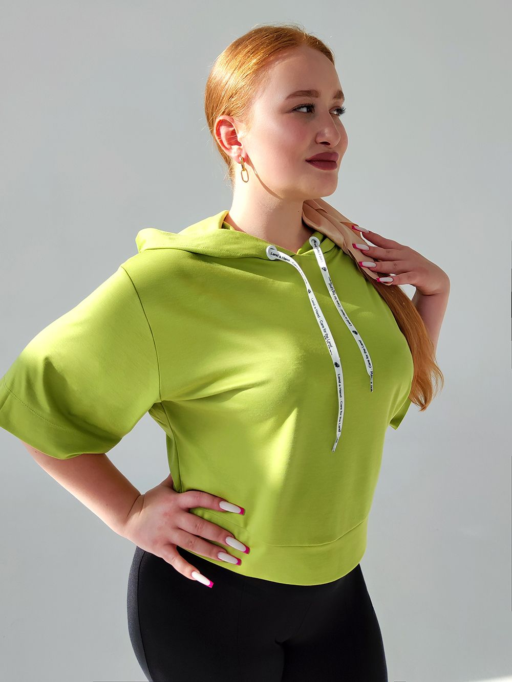 Худи с капюшоном 1306 - зеленый