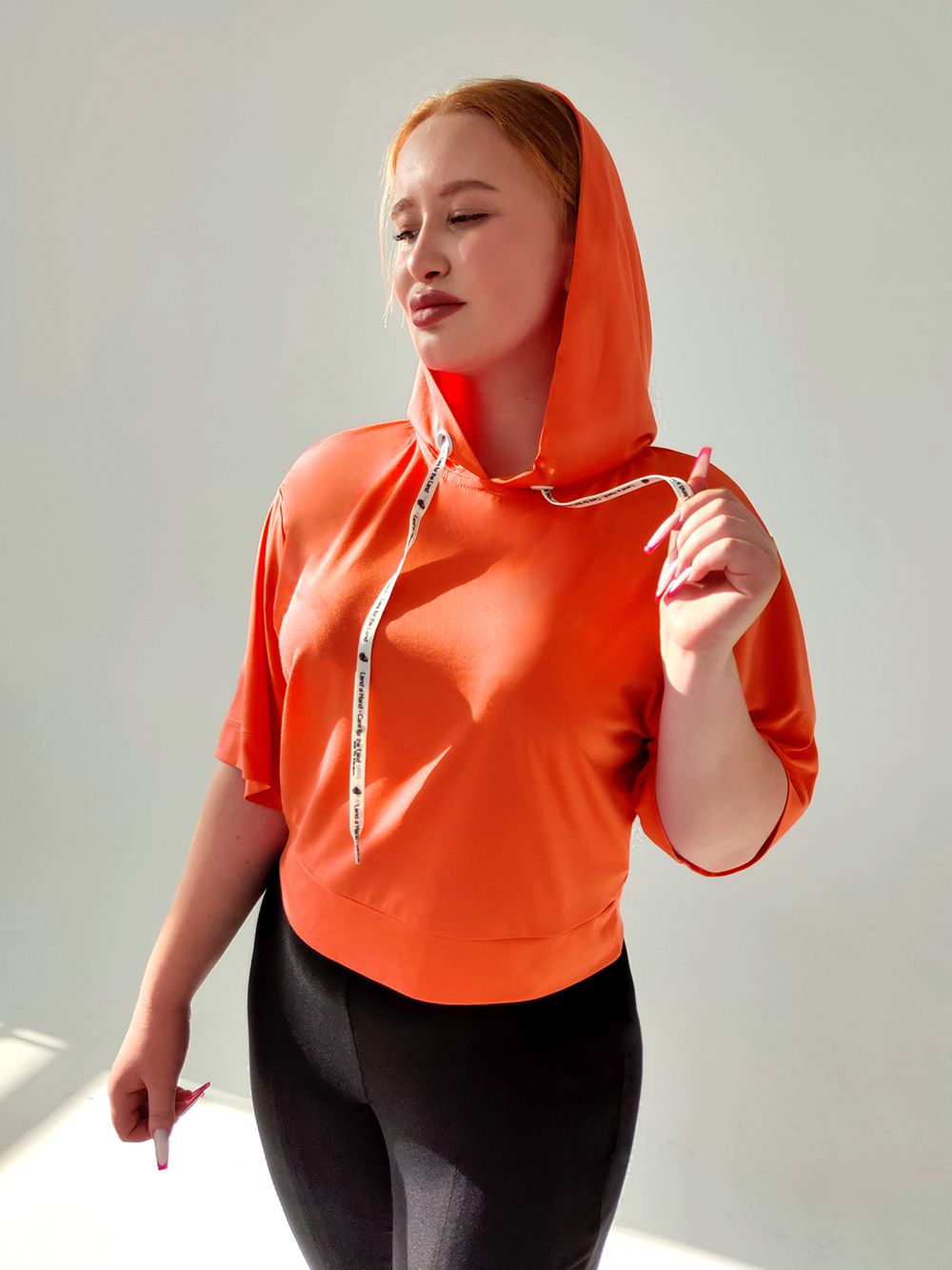 Худи с капюшоном 1306 - оранжевый