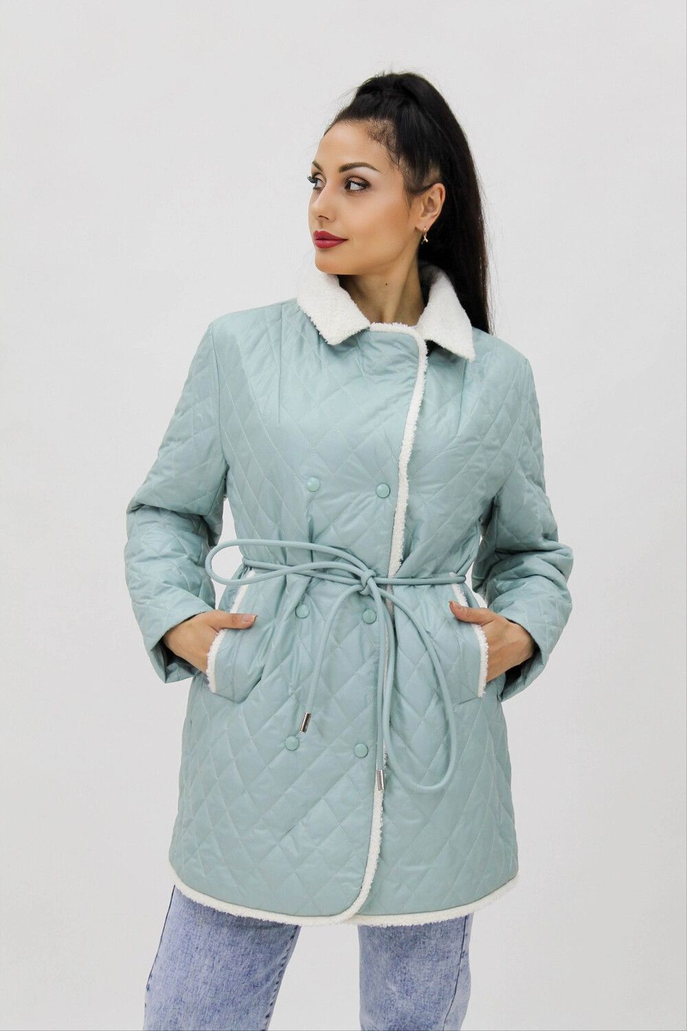 Куртка демисезоннная арт.326 Тренд Лайт Премиум - мятный