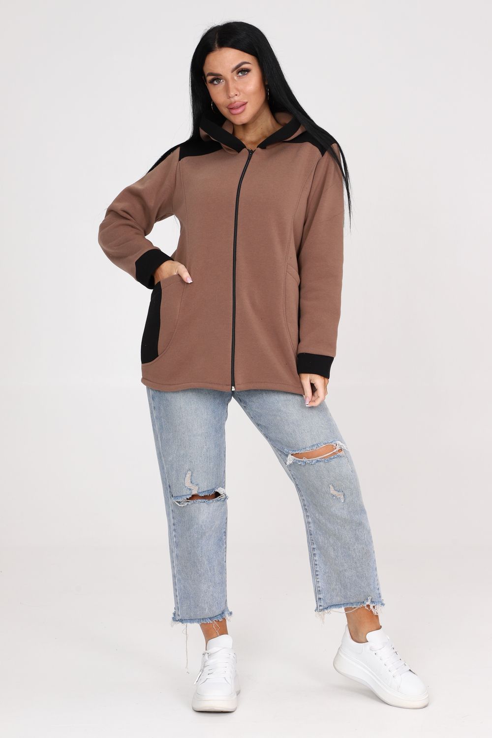 Толстовка 52223 - коричневый