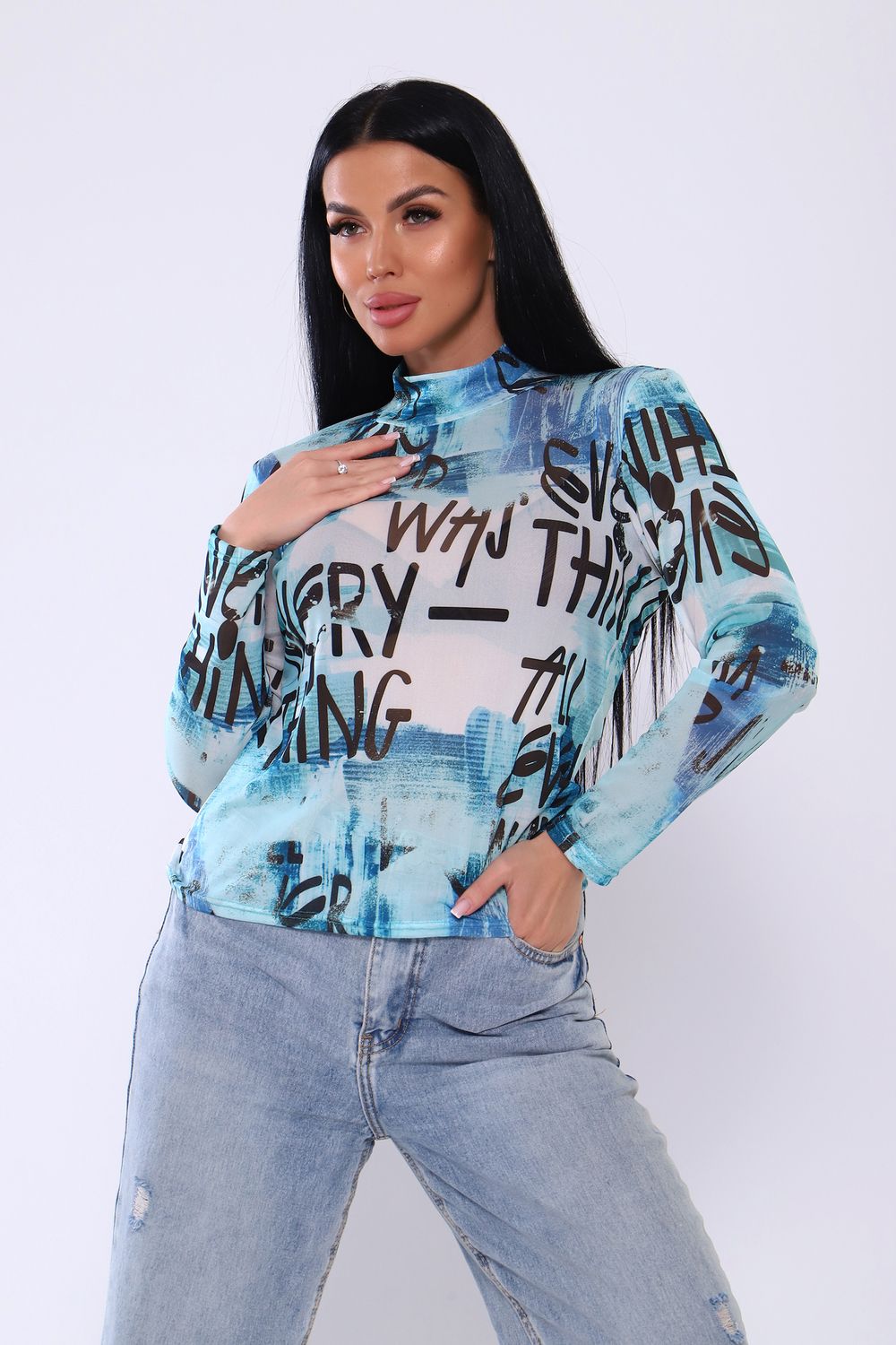 Водолазка 24675 - буквы