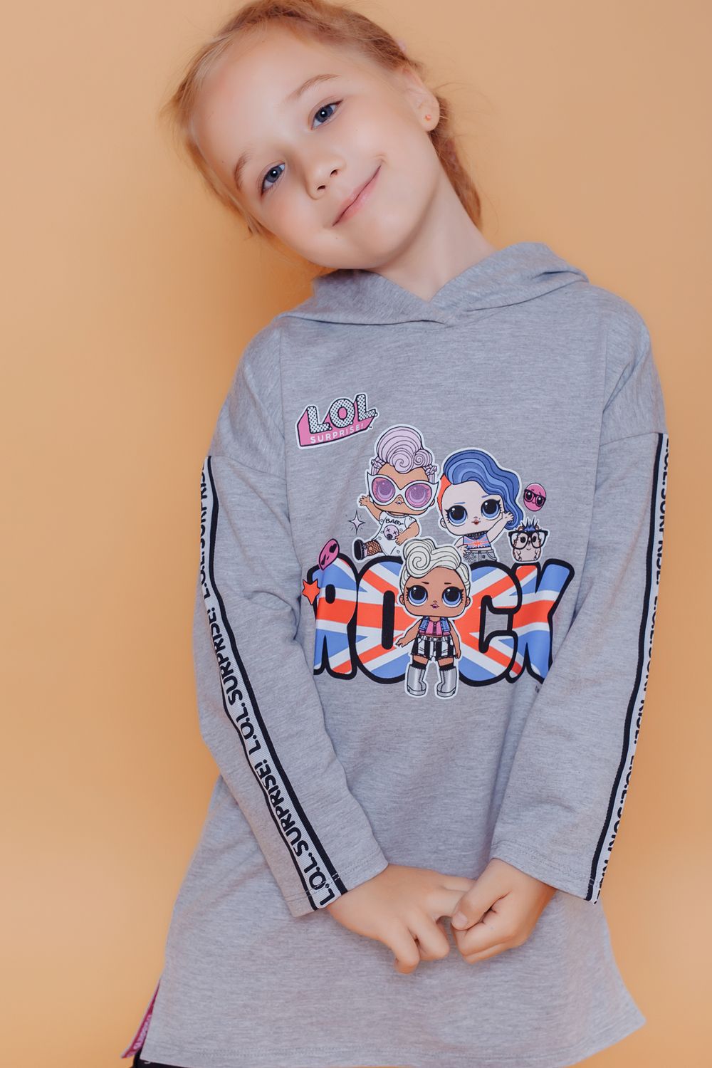 Худи 22729 детское LOL Surprise - меланж