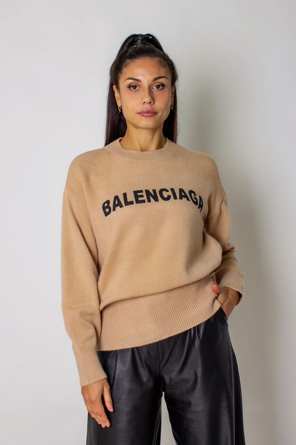 Теплая туника женская арт.1832 - бежевый