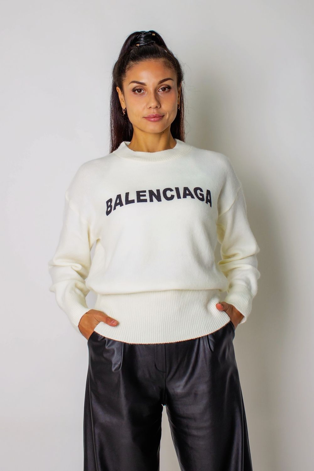 Теплая туника женская арт.1832 - белый