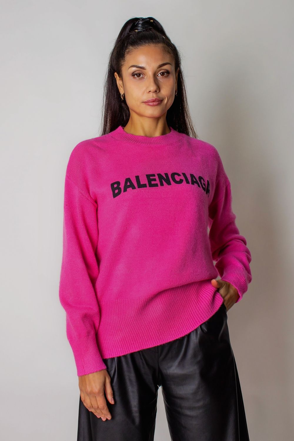 Теплая туника женская арт.1832 - розовый