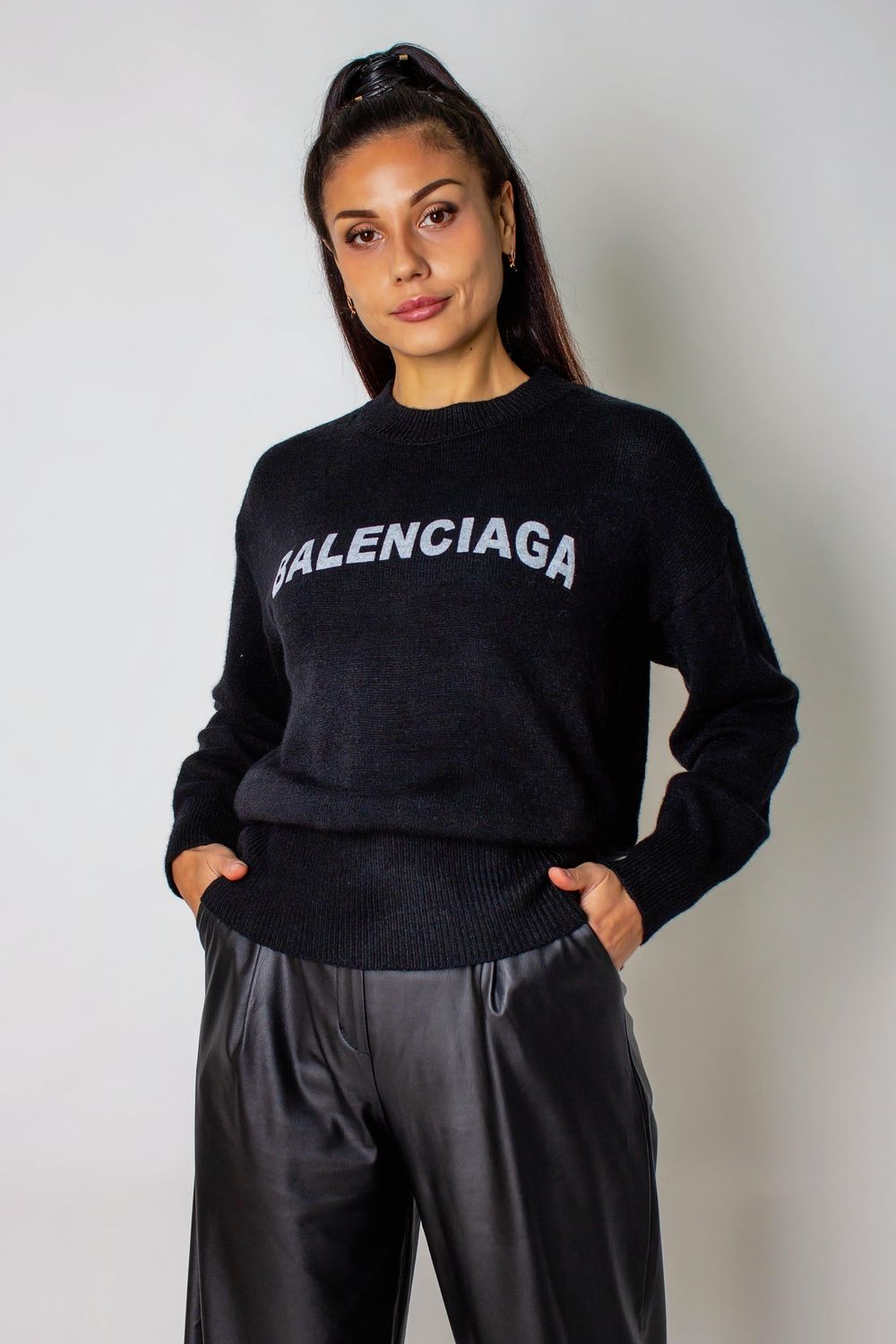 Теплая туника женская арт.1832 - черный