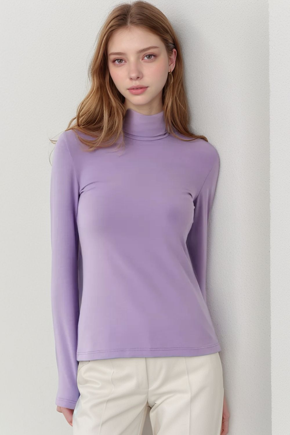 14439/2 Водолазка женская - лиловый
