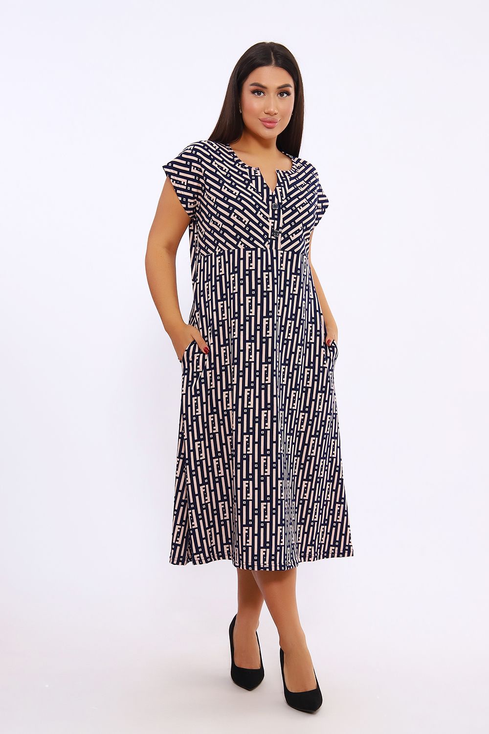 Платье 051 Бренд Rozhkova KV - бежевый