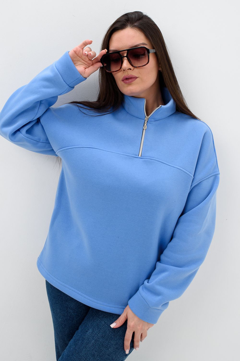 Толстовка женская 52446 - голубой