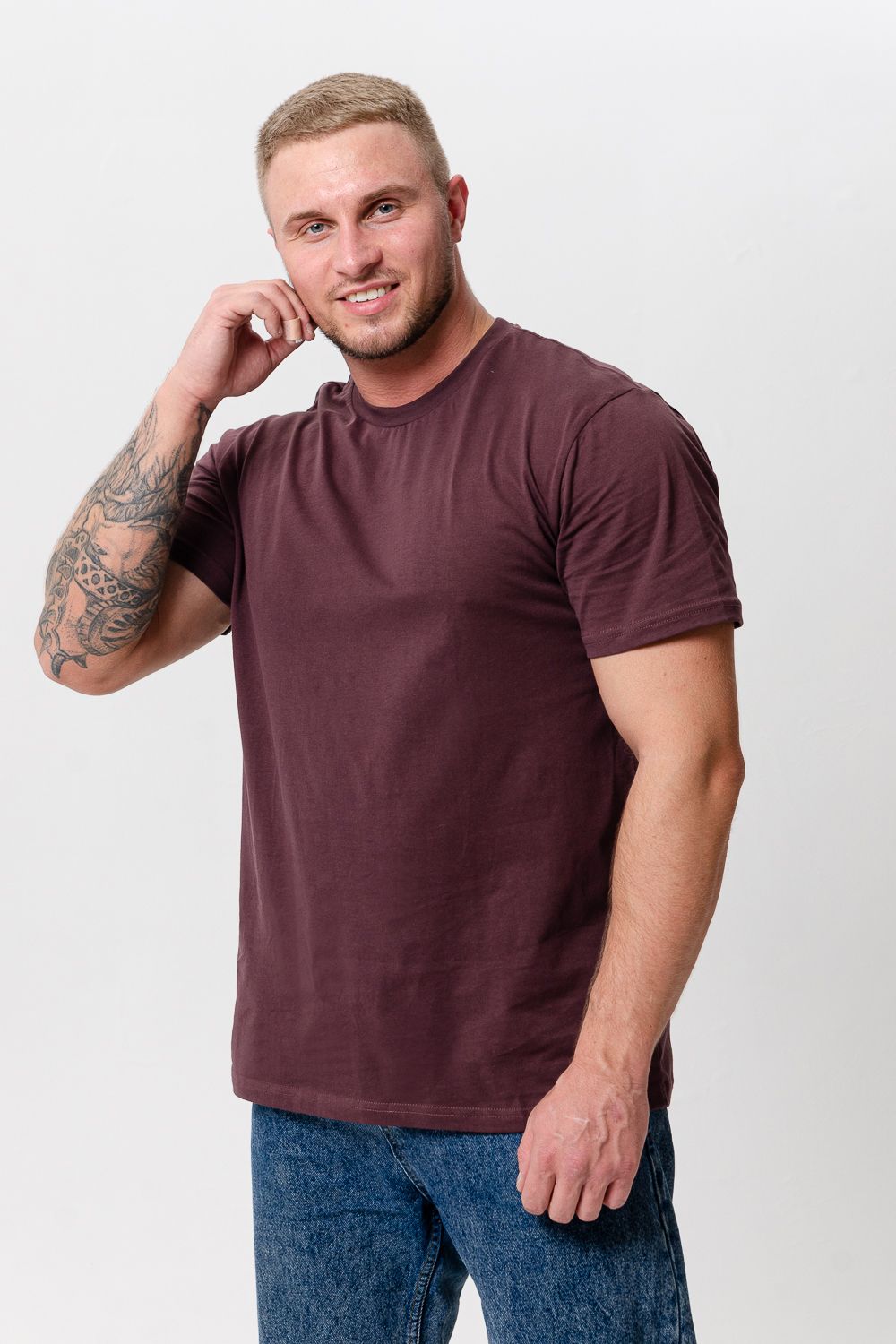 Футболка 8471/3 унисекс - шоколад