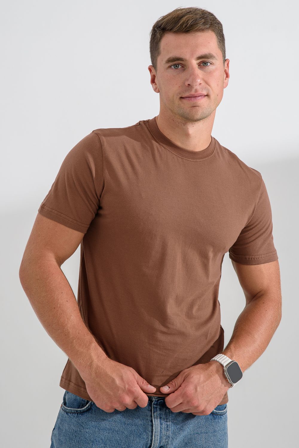 Футболка 8471/3 унисекс - мокко