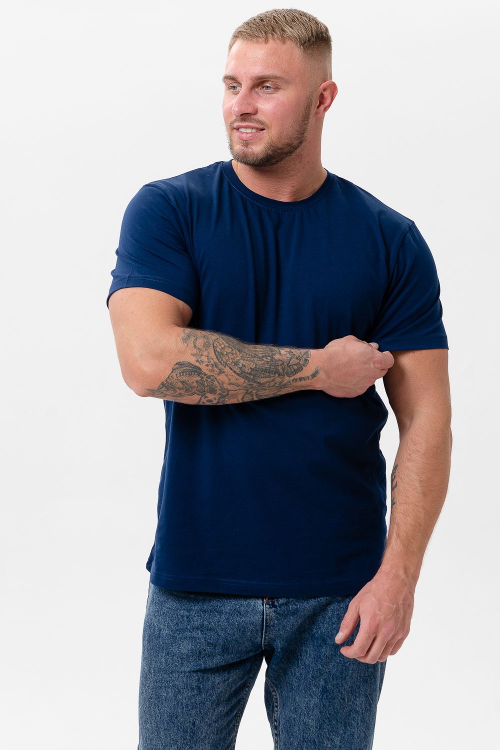 Футболка 8471/2 унисекс - темно-синий