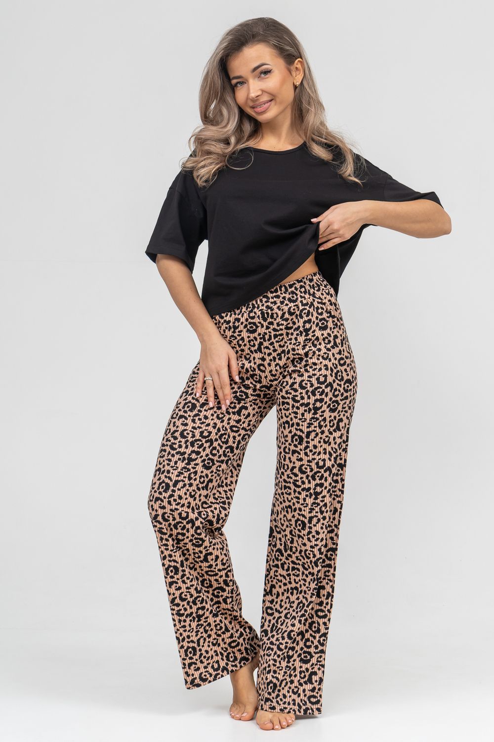 Брюки 36899 - бежевый